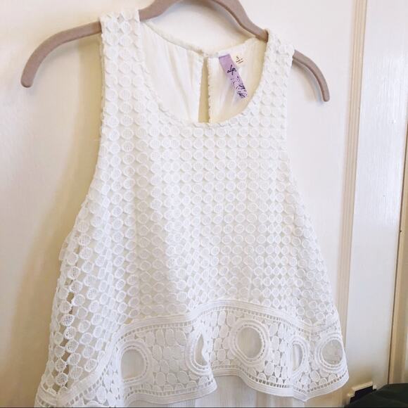 Francesca's Alya White Boho High Low Dress - Picture 3 of 15